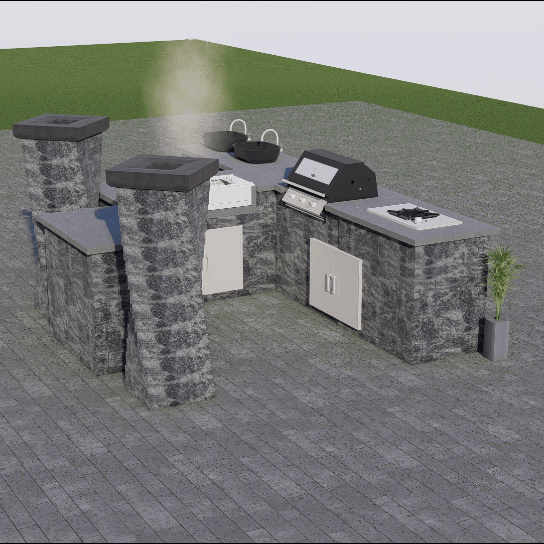 Outdoor Kitchen 4056 - 4.40 x 3.10 m